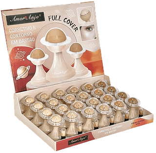 corretivo e contorno em bastão